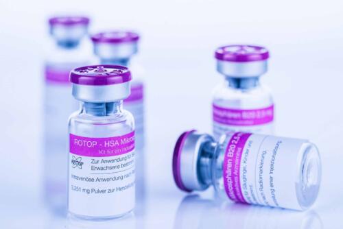 Produktbild von ROTOP-HSA Mikrosphären B20 – Kit für ein radioaktives Arzneimittel zur Markierung mit Tc-99m