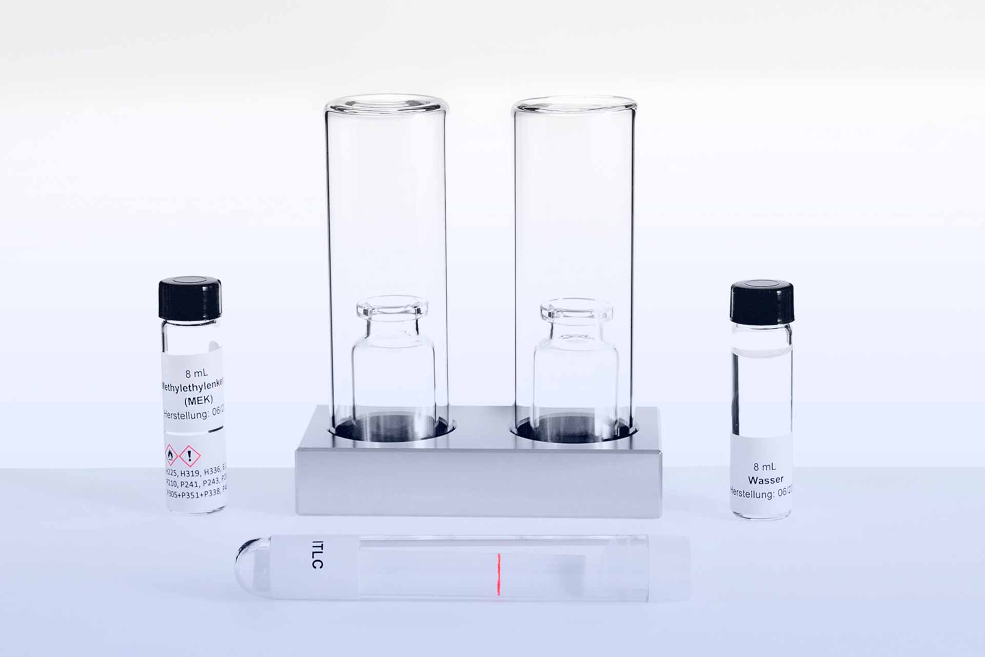 Produktbild des QK-Set zur Qualitätskontrolle von Technetium-Kits bei ROTOP